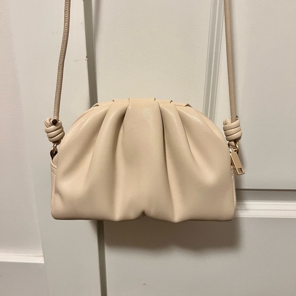 Mango Beige Dumpling Crossbody Bag - Picture 1 of 3